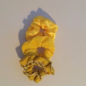 Yellow scrunchies